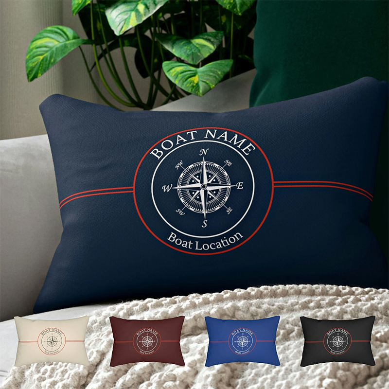 Nautical lumbar hot sale pillow